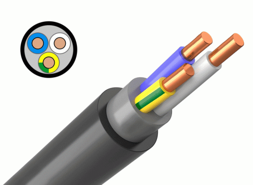 Кабель силовой ППГнг(А)-HF 3х6 картинка